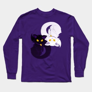 Yin Yang Cat Long Sleeve T-Shirt